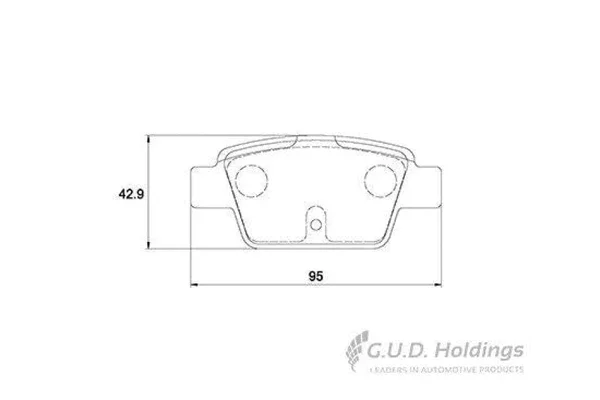 Brake-Pads-Rear-Alfa-Mito-1.4Tbi-09-Fiat-Bravo-07-Mutlipla-03-Stilo-03-Mahindra-Xuv500-14-SAFELINE-D4124S-SET-LH-RH-Wheel