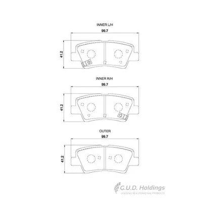 Brake-Pads-Rear-Hyundai-I20-2-15-I30-12-Tucson-04-Veloster-13-Kia-Cerato-3-13-SAFELINE-D4130S-SET-LH-RH-Wheel