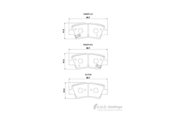 Brake-Pads-Rear-Hyundai-I20-2-15-I30-12-Tucson-04-Veloster-13-Kia-Cerato-3-13-SAFELINE-D4130S-SET-LH-RH-Wheel