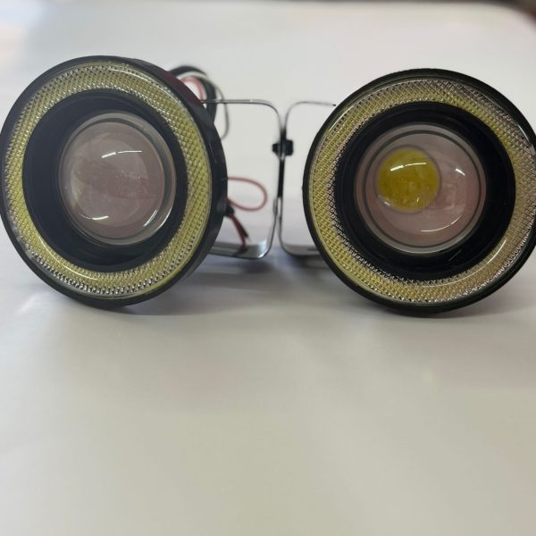 12V 2PCS LED Fog Light Round Angel Eye Halo For Any Cars SUV Or Trucks