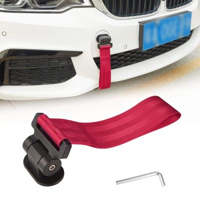 TOMALL Universal Car Decorative Trailer Tow Strap Blue Car Tow Belt for Car Bumper (ONLY Decoration)